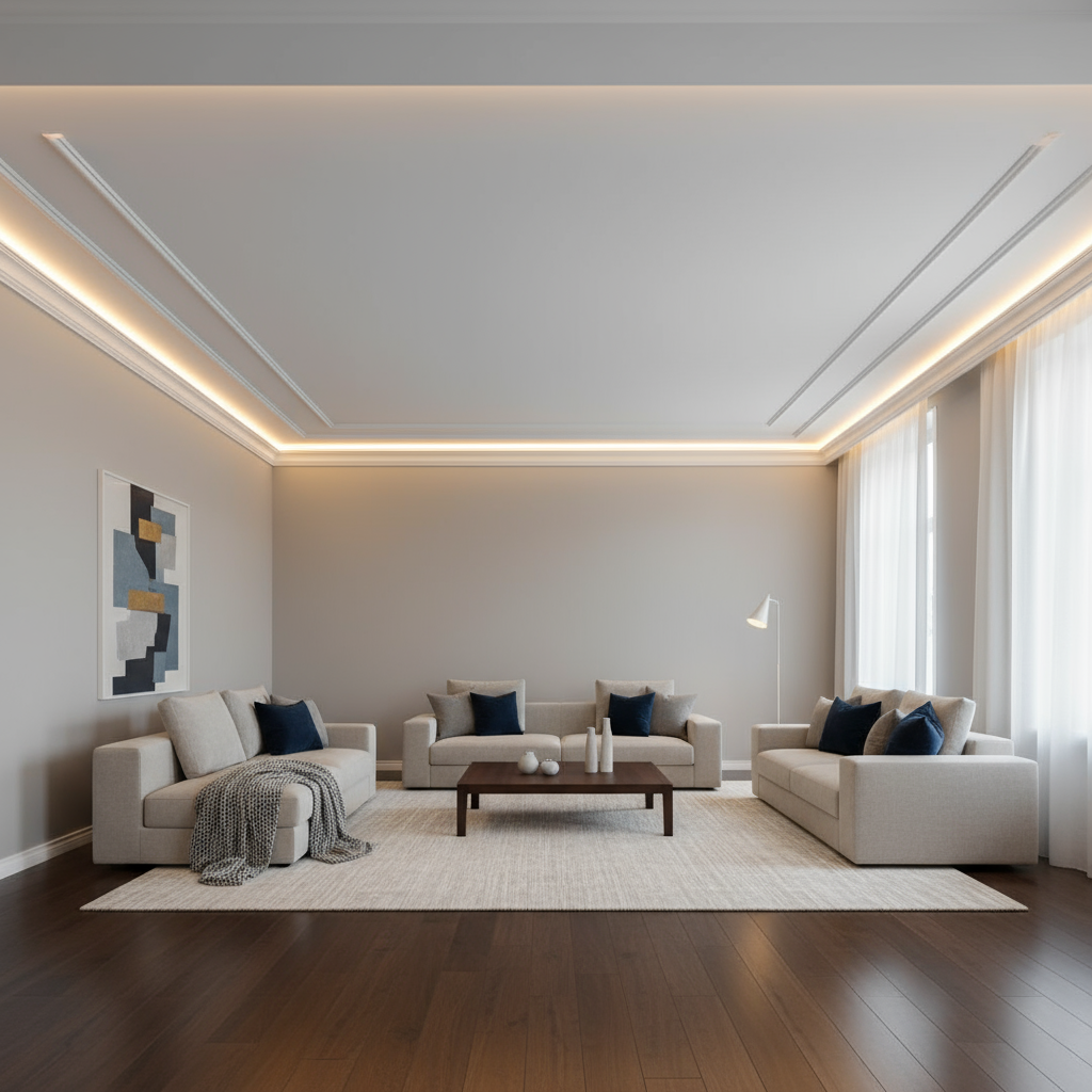 Sanca de Gesso com LED